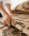 Traditional Mandala Patchwork Digital Bedsheet