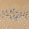 Blue Leaf Border Digital Bedsheet