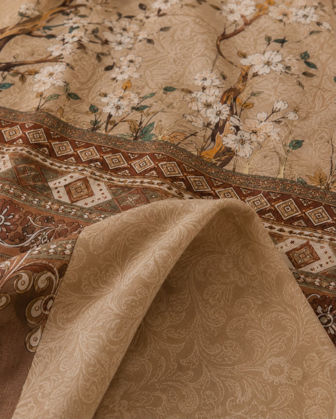 Peacock Door Digital Bedsheet