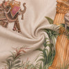 Royal Elephant Digital Bedsheet - Brown