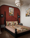 Royal Elephant Digital Bedsheet - Brown