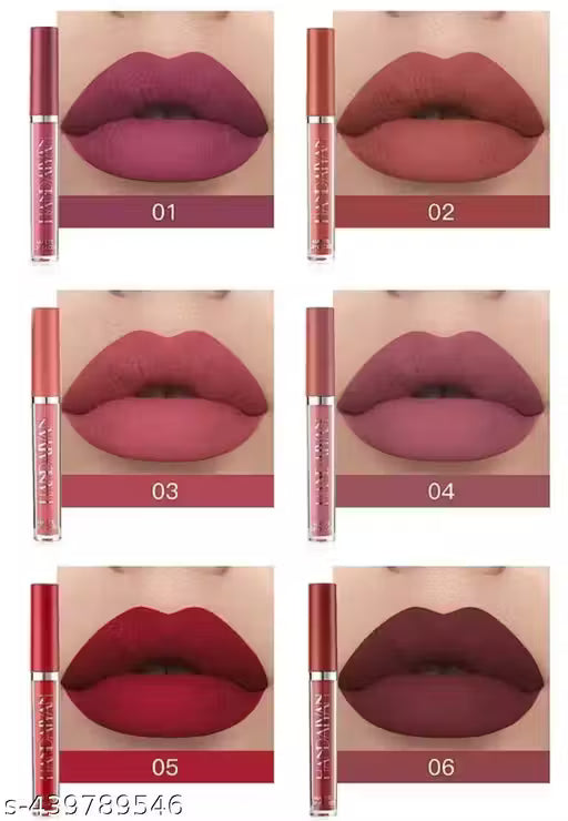 New liquid matte lipstick = set of 6