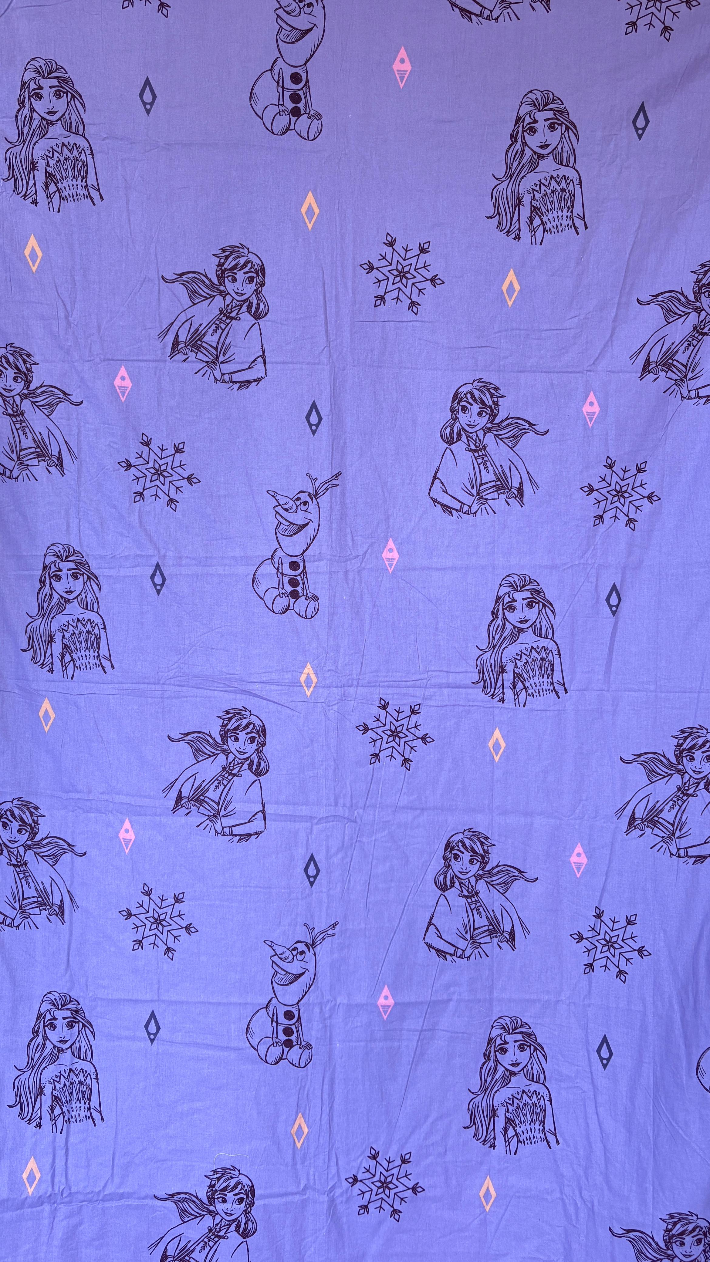 Frozen Printed Cambric Cotton Dohar