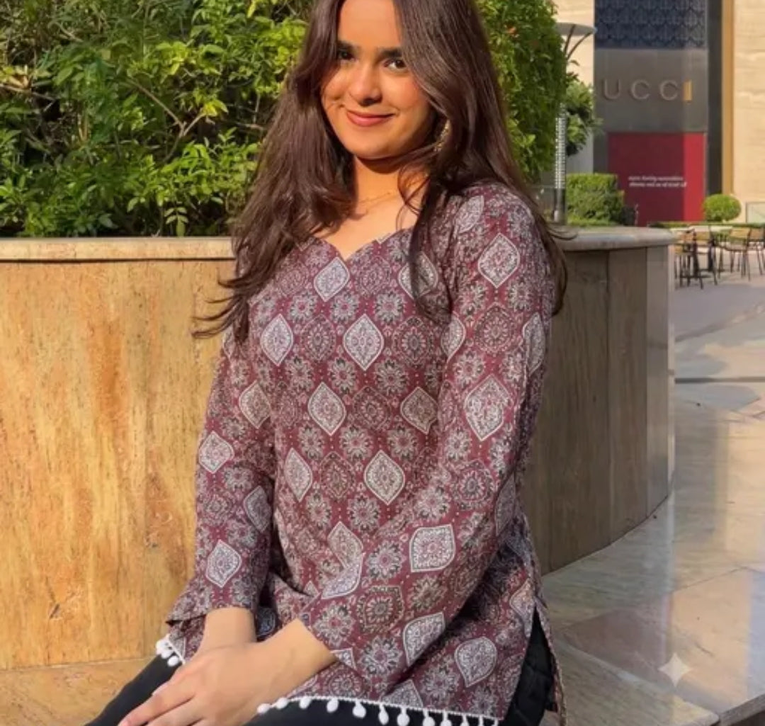 Short Corset Style Kurti