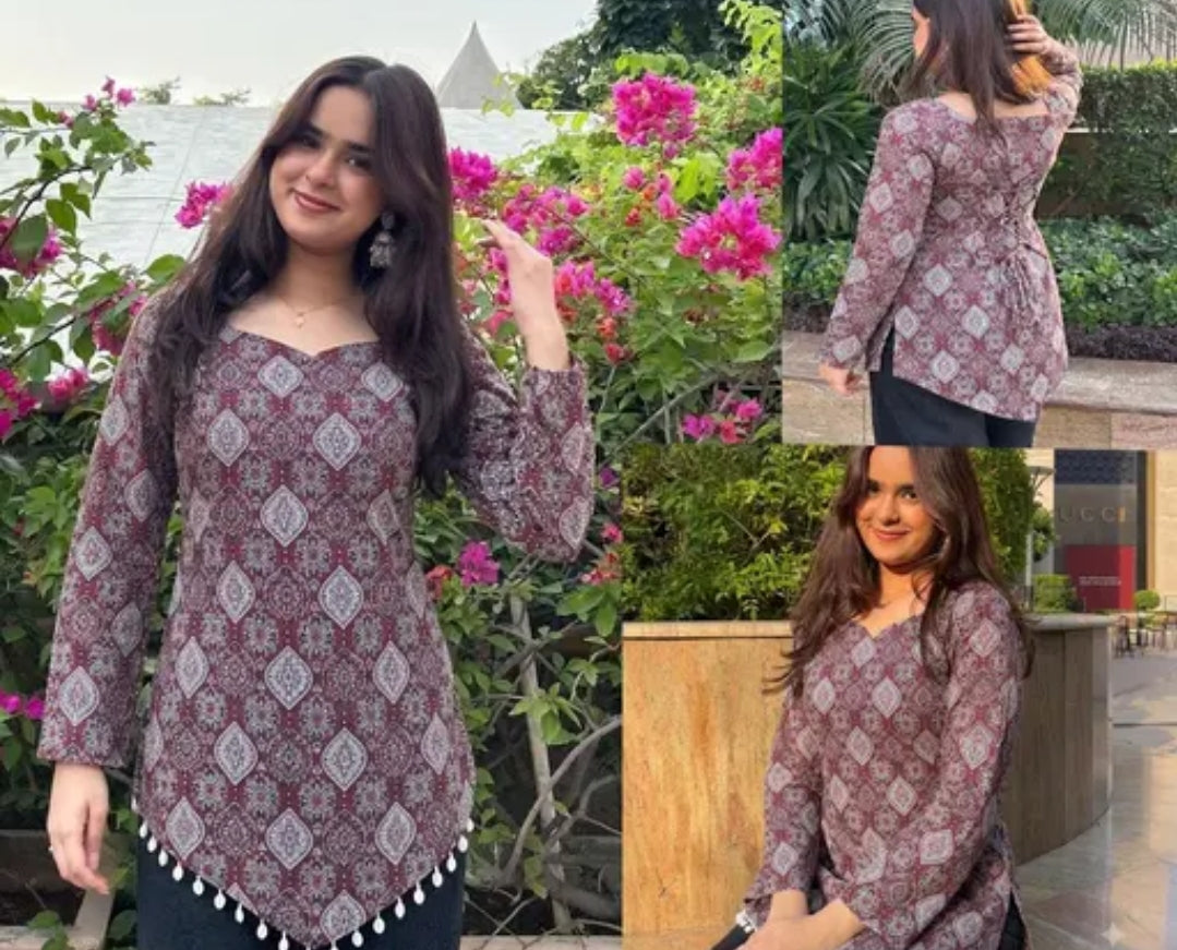 Short Corset Style Kurti