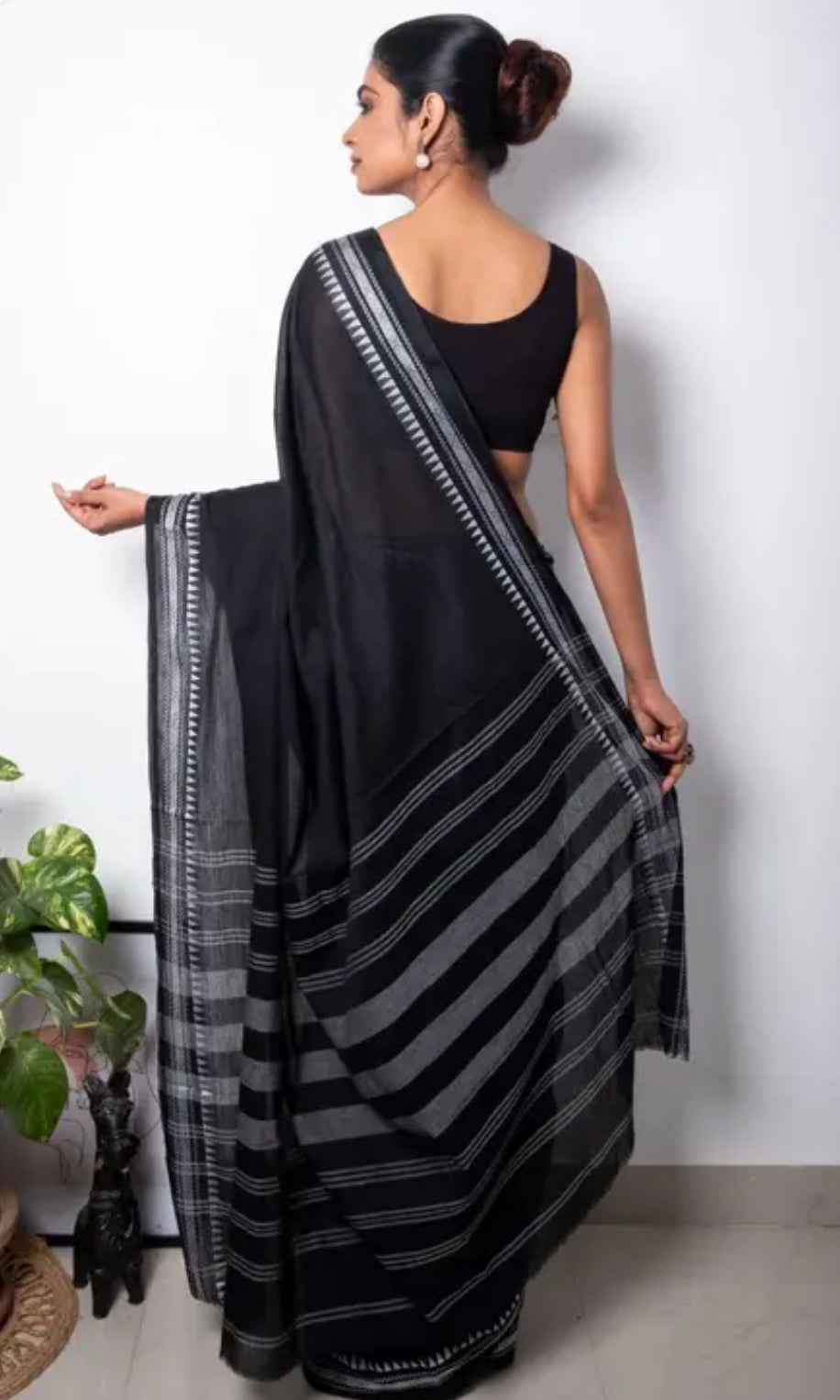Bordered Pure Cotton Saree