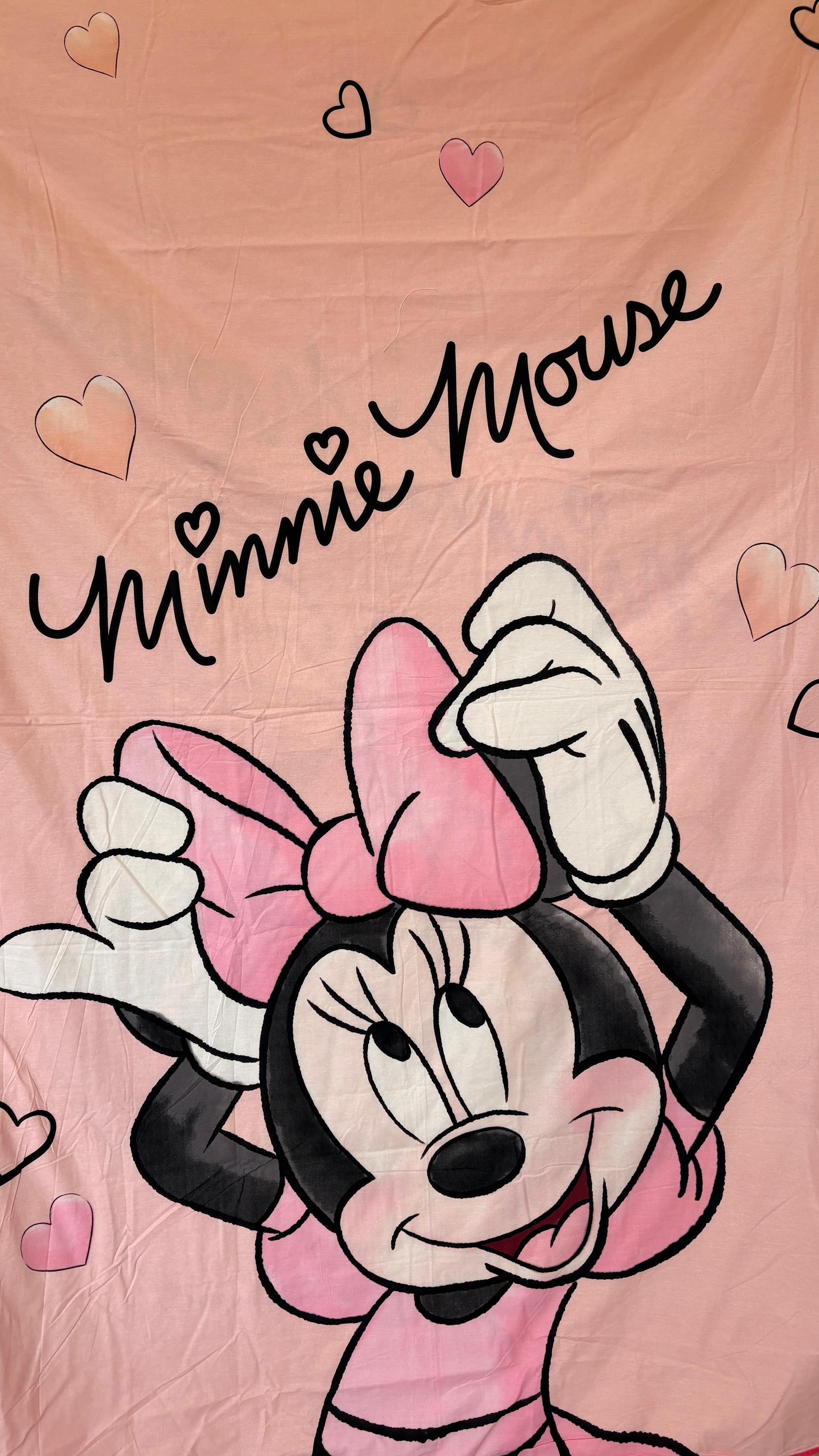 Mini Mouse Printed Cambric Cotton Dohar