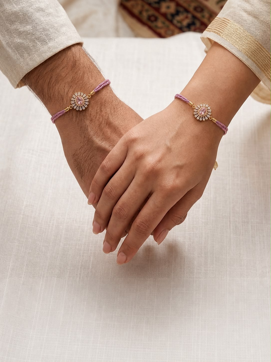 Blush Radiance Adjustable Rakhi