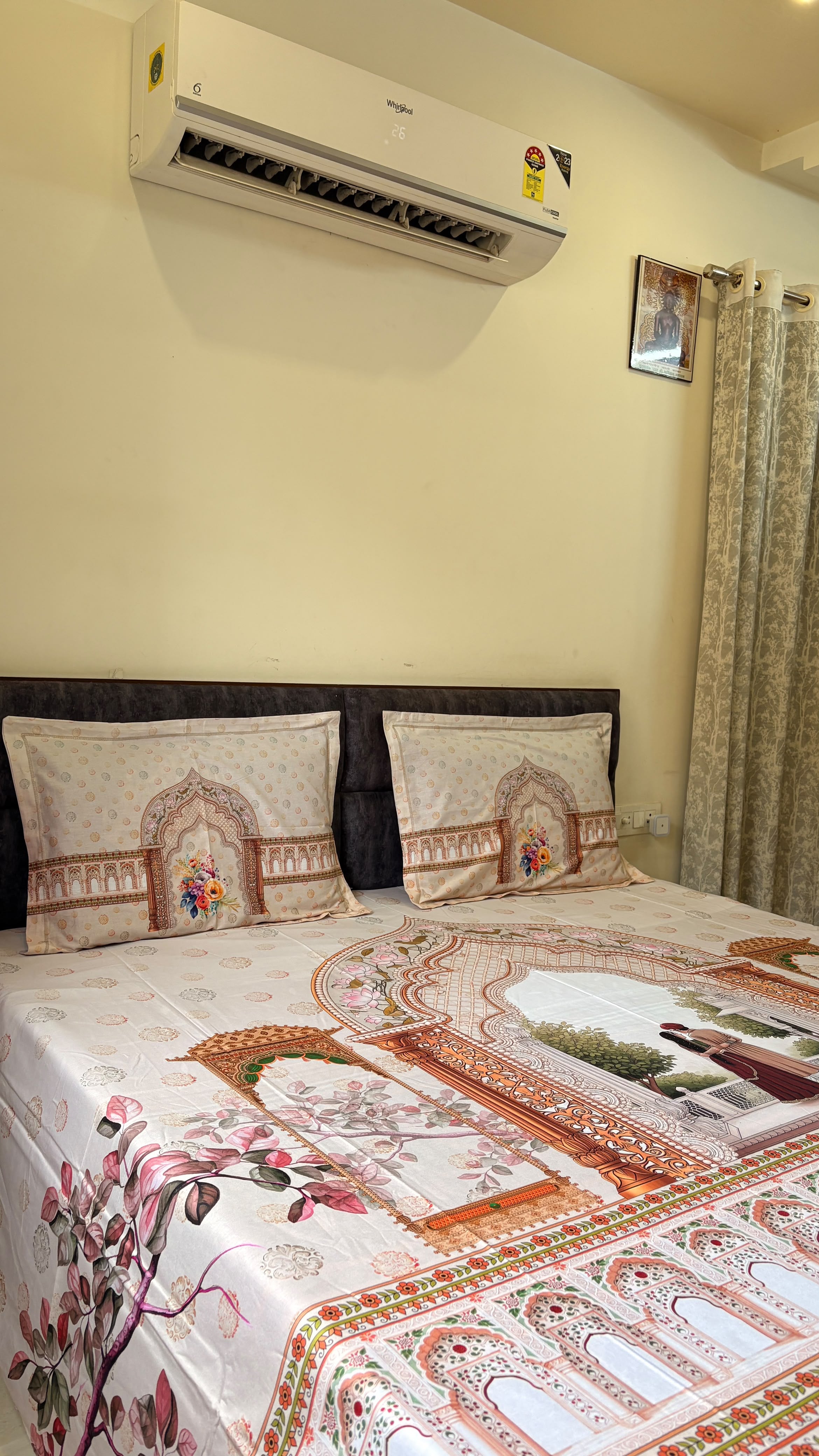 Rajasthani Couple King Size Bedsheet