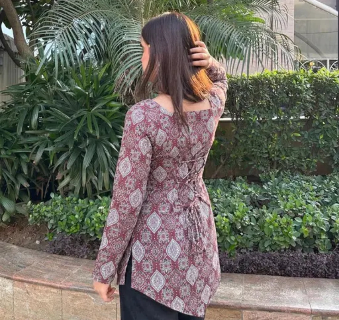 Short Corset Style Kurti