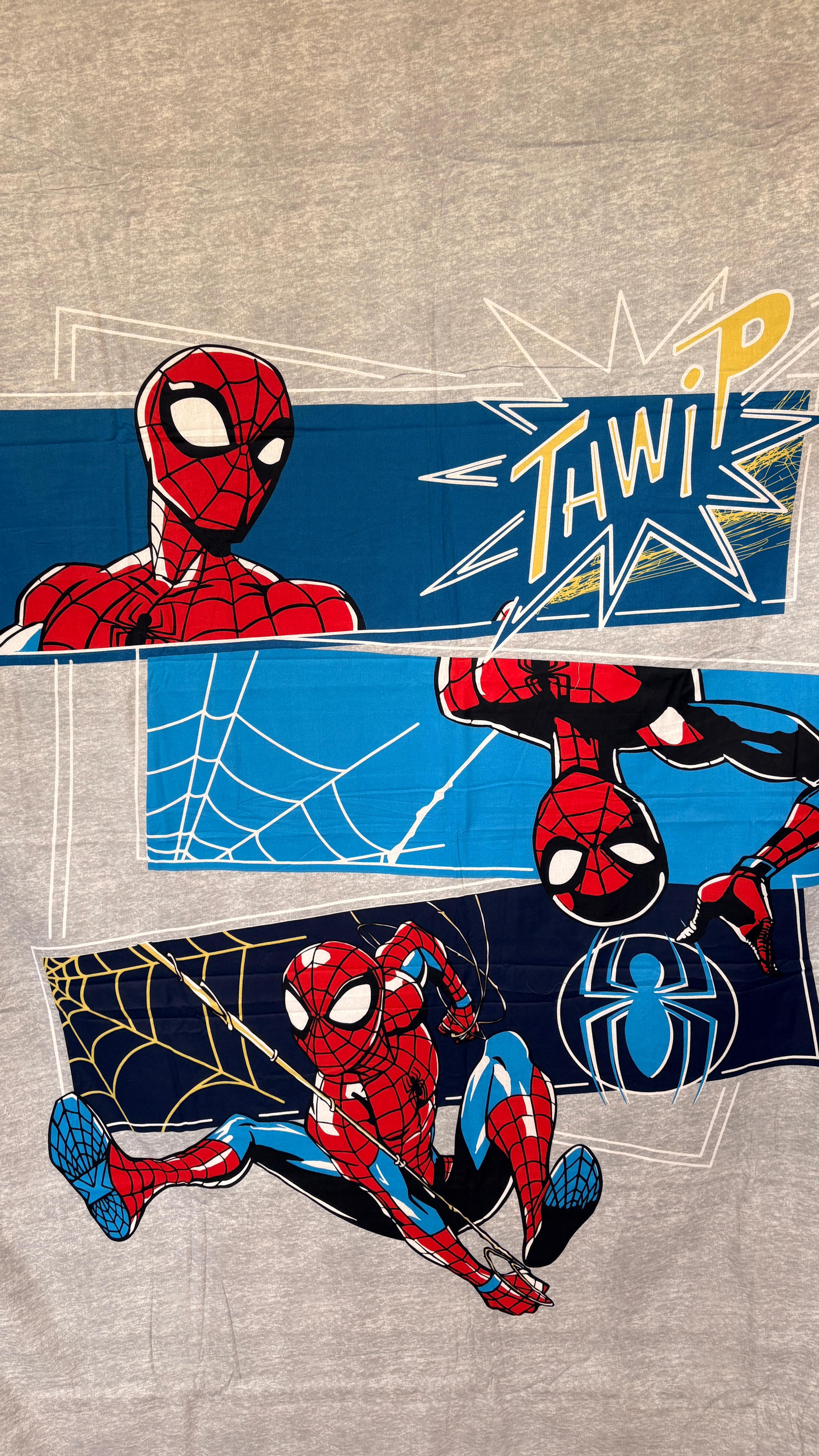 Spiderman Printed Cambric Cotton Dohar
